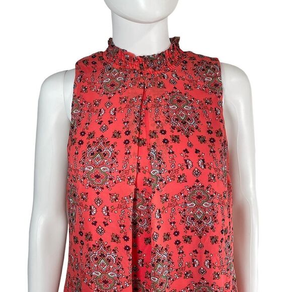 Speechless Mandala Boho Sleeveless Shift Dress Orange Medium - Picture 2 of 8